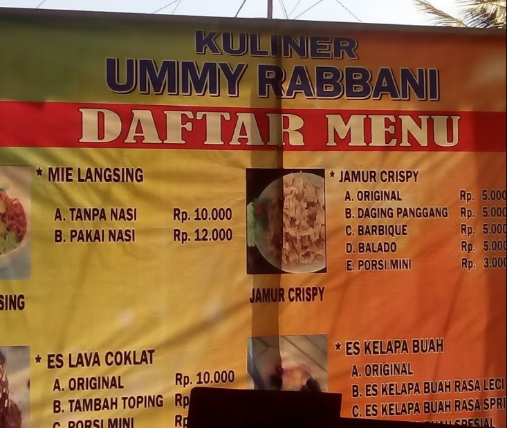 Kuliner Ummy Rabbani
